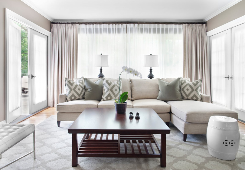 elegant living room curtain